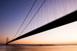 silhouette of humber bridge