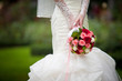 Bride with bouquet, closeup Bride with bouquet, closeup