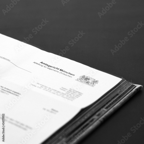Foto: Schreiben vom Amtsgericht Schreiben vom Amtsgericht