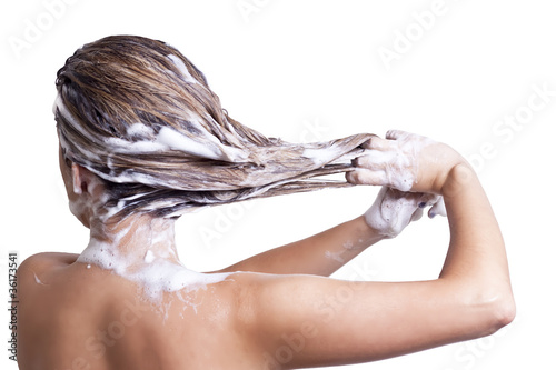 Photo: Estirandose el cabello Estirandose el cabello