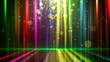 abstract glowing background with reflection. Loop