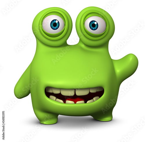 Illustration: cute monster cute monster