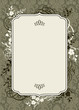 Vector Brown Frame and Ornate Background Vector Brown Frame and Ornate Background