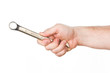 hand with wrench