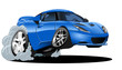 vector cartoon modern car
