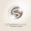 Alphabet Logo Corporate Marke Firmenlogo, initial letter S 3D