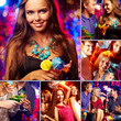 Friends at party