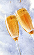 Glasses with champagne