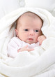 Baby in der Decke