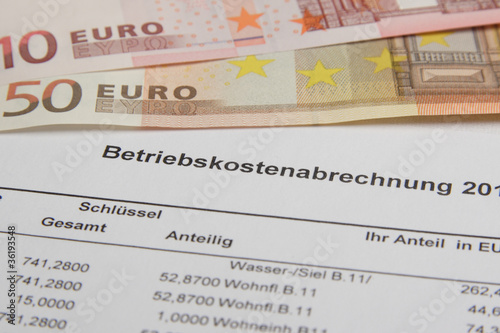 Foto: Betriebskostenabrechnung Betriebskostenabrechnung