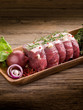roast beef with ingredients ready to cooking