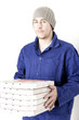 freundlicher Pizzalieferant