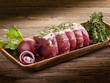 roast beef with ingredients ready to cooking