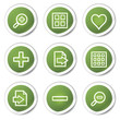 Image viewer web icons set 1, green stickers Image viewer web icons set 1, green stickers