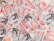 50 pound sterling bank notes closeup view business background 50 pound sterling bank notes closeup view business background