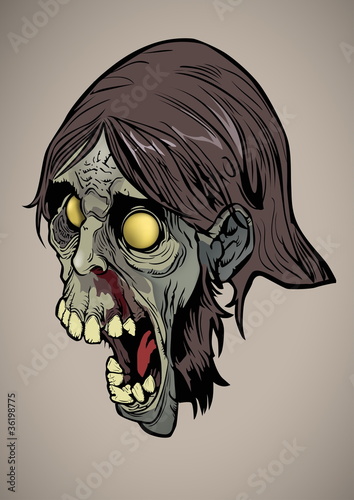 Vector: Zombie Head 2 Zombie Head 2