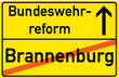 Vektor: Schild Bundeswehrreform Brannenburg Schild Bundeswehrreform Brannenburg
