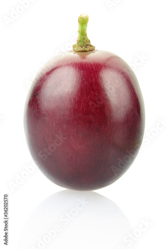 Photo: Grape berry isolated on white, clipping path included Grape berry isolated on white, clipping path included