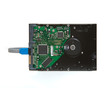 Computer Hard-Drive with cable on a white background