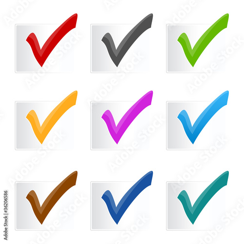 Illustration: ticks - colour pack ticks - colour pack