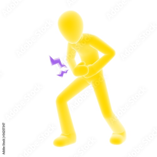 Illustration: stomachache yellow stomachache yellow