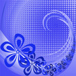 Purple background with flowers