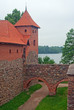 Photo: Tower and moat in Trakai castle, Lithuania Tower and moat in Trakai castle, Lithuania