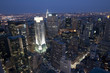View of New York at night, from the rockefeller View of New York at night, from the rockefeller