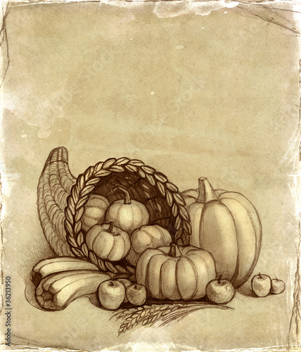 Illustration: Thanksgiving background Thanksgiving background