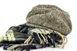 hat,cap,tweed,écharpe,scarf