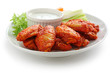 buffalo chicken wings with blue cheese dip