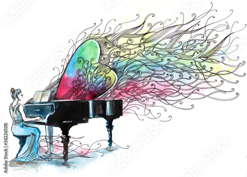 Illustration: piano music (series C) piano music (series C)
