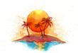 Illustration: sunny island (series C) sunny island (series C)
