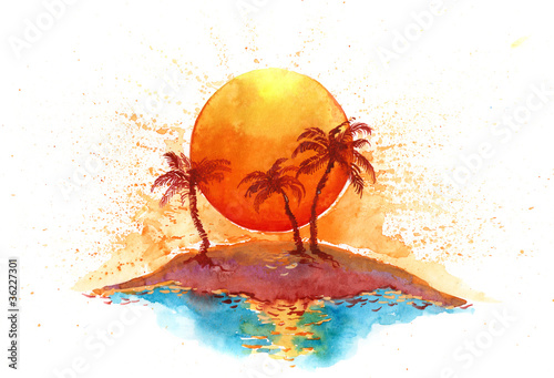 Illustration: sunny island (series C) sunny island (series C)