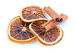 Orange séchée et bâton de cannelle