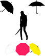 Umbrella set - vector Umbrella set - vector