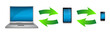technology electronics connected illustration design