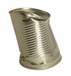bent tin can
