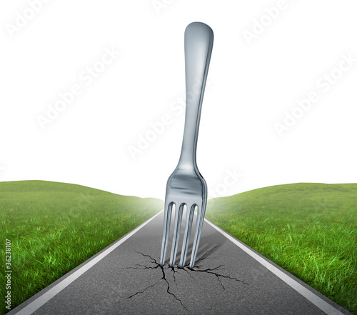 Illustration: Fork in the road Fork in the road