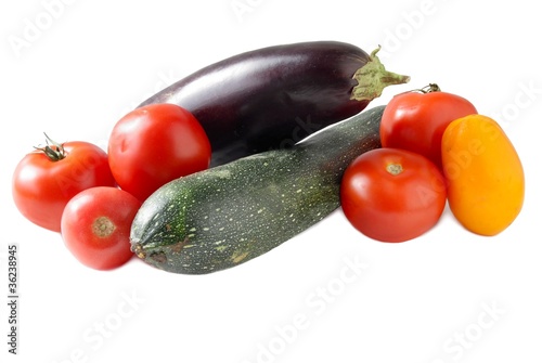 Foto: aubergine,zucchini and tomatoes aubergine,zucchini and tomatoes
