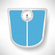 blue bathroom weight scale