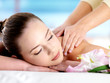 Young woman on massage