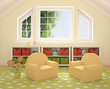Interior of playroom.