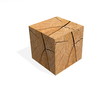 Illustration: Wooden cube shadow Wooden cube shadow