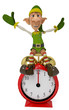 elf the santa helper cartoon in xmas right on the time