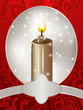 vector christmas card with a candle vector christmas card with a candle