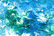 paints on the white paper