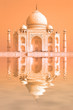 Taj Mahal, lumière orange