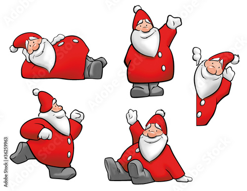 Illustration: Weihnachtsmänner Weihnachtsmänner