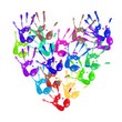painted handprints
